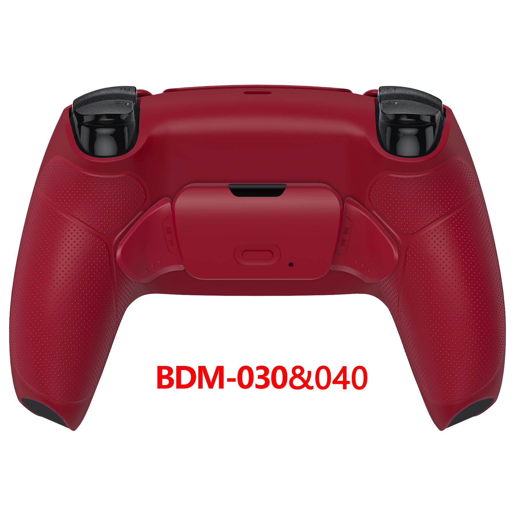 eXtremeRate RISE Remap Kit Programmabile per ps5 Controller BDM-030/040/050,Tasti Aggiuntivi Palette Back Button Cover Grip Gomma Pulsante Posteriore per ps5 Joystick-Volcanic Red