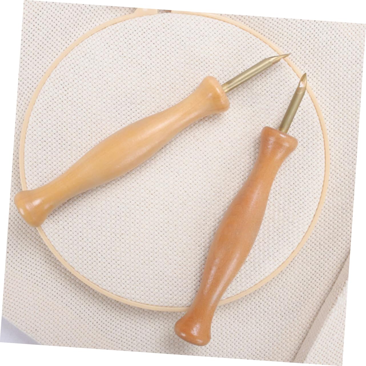 ARTIBETTER Wooden Handle Embroidery Pen Durable Punch Needle Felting Threader for Easy DIY Crafting for Thick Embroidery and Comfortable Use