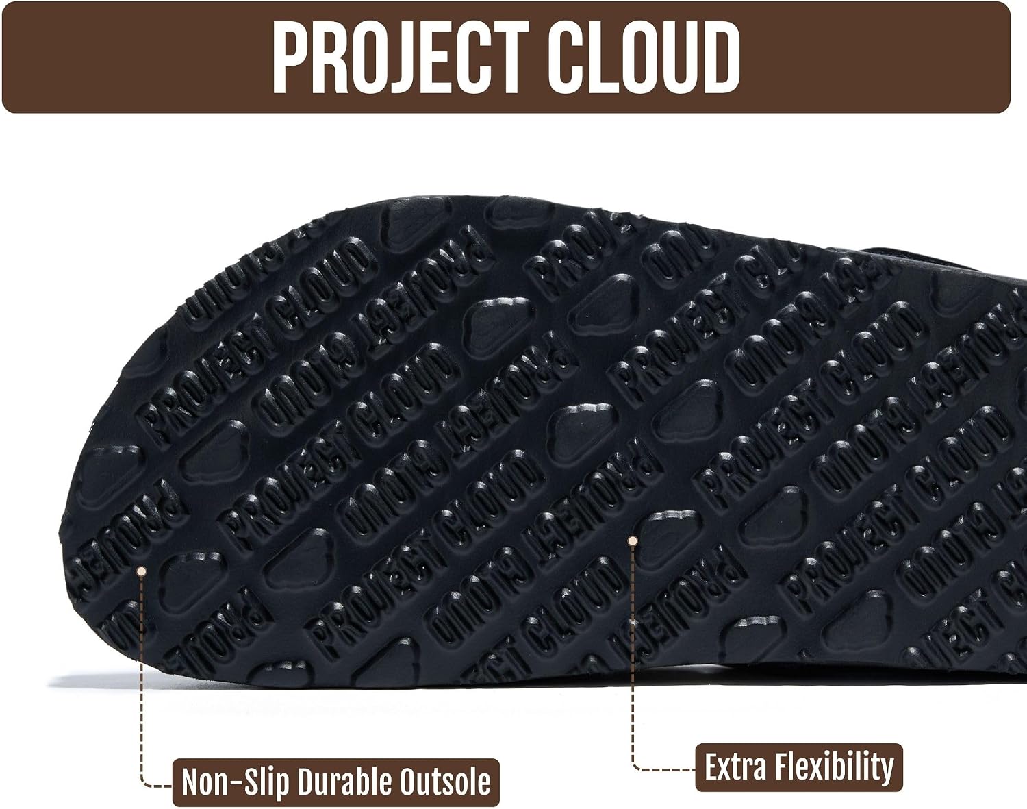 Project Cloud Womens Sandals 100% Genuine Leather Thong Sandals for Women - Memory Foam Insole Women Sandals - Non-Slip Flip Flops for Women - Lightweight Sandals Women Footwear 2026
