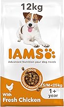 IAMS Adult Small Medium Complete Dry Dog Food Chicken 12kg - With DentalCare System