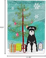 Vista 617 de Caroline's Treasures BB4243GF Bandera de jardín con texto en inglés «Merry Christmas» con texto en inglés «Merry Christmas», bandera decorativa