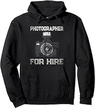 Professional PHOTOGRAPHER FOR HIRE Event Studio Wedding Team Pullover Hoodie