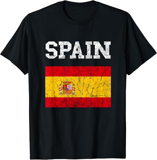 Coole Spanien Flagge Espanol Touristen Spain Spanish Flag Spain Holiday Espanol Espana Spaniard T-Shirt