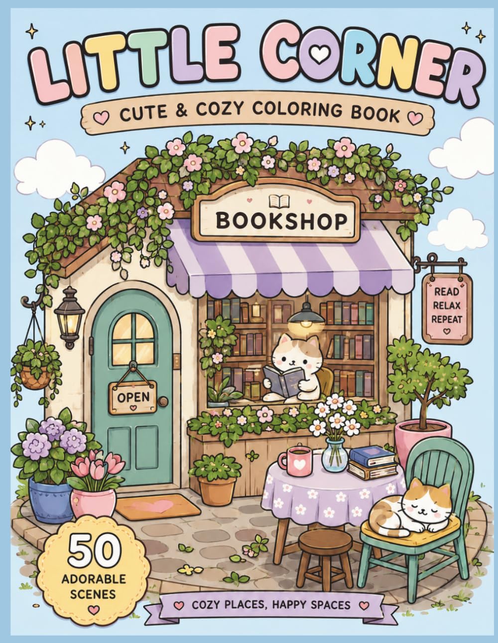Little Corner: Cute & Cozy Coloring Book