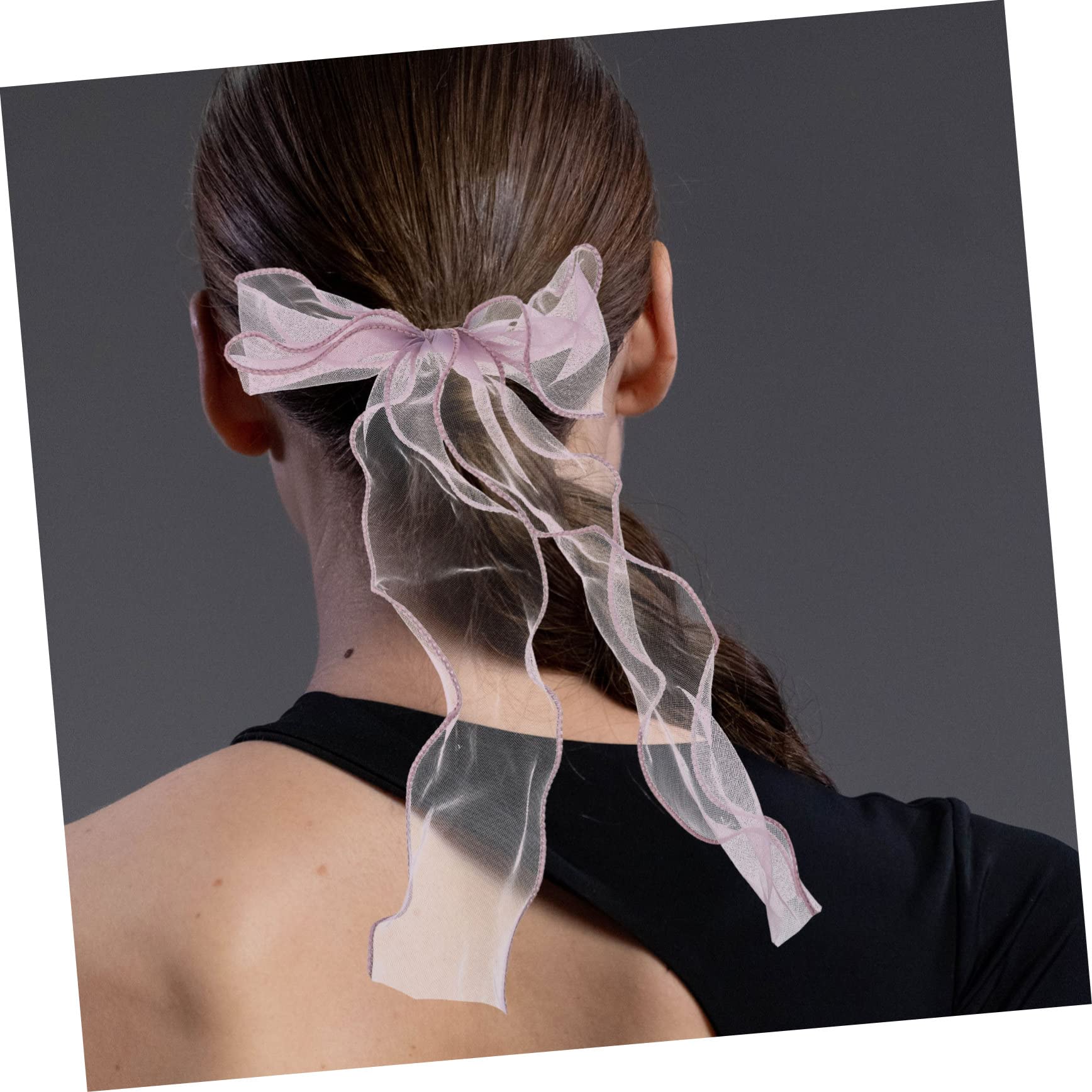 minkissy 20 Piezas Corbata De Moño Lazos Para El Cabello Cintas Para El Pelo De Lazo Para Niña Coletas Elásticas Para Niña Cuerda De Pelo De Organdí Chica Púrpura Elástico
