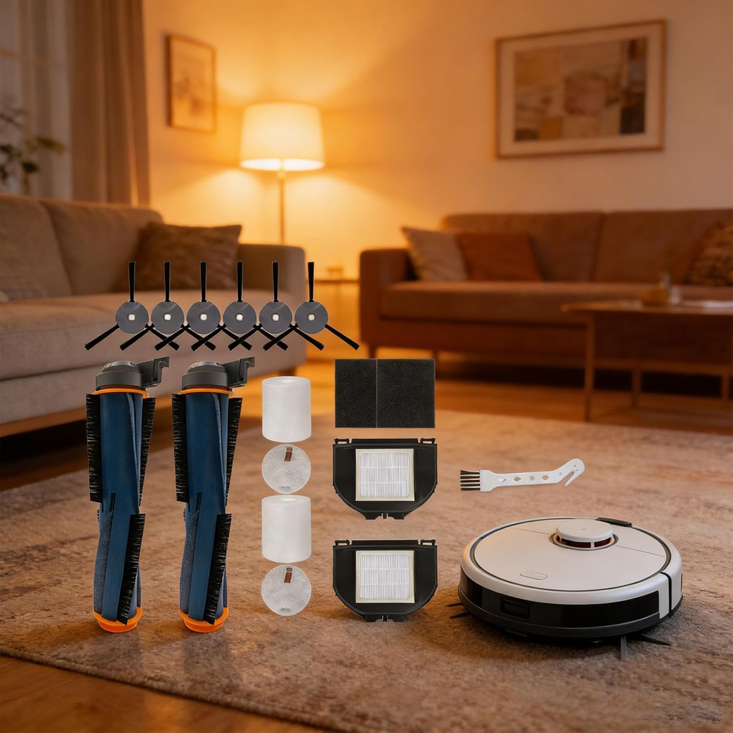 Replacement Parts Bundle for RV2310 Vacuums Comprising Brushes and Pads for Regular Upkeep Appliance Parts