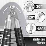 Chanjarhill Échelle Télescopique Pliante en Aluminium 5m Argenté - 4