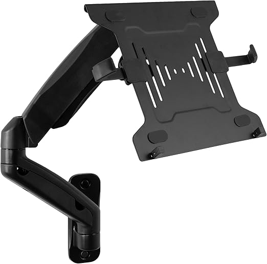 VIVO Height Adjustable Pneumatic Extended Arm Laptop Wall Mount, Full