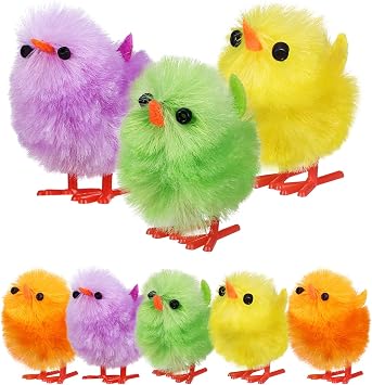 Housoutil Easter Chick, 8 Pack Plush Toy Tiny Easter Chick, Easter Mini Chick Decoration, Fluffy Mini Chick for Easter