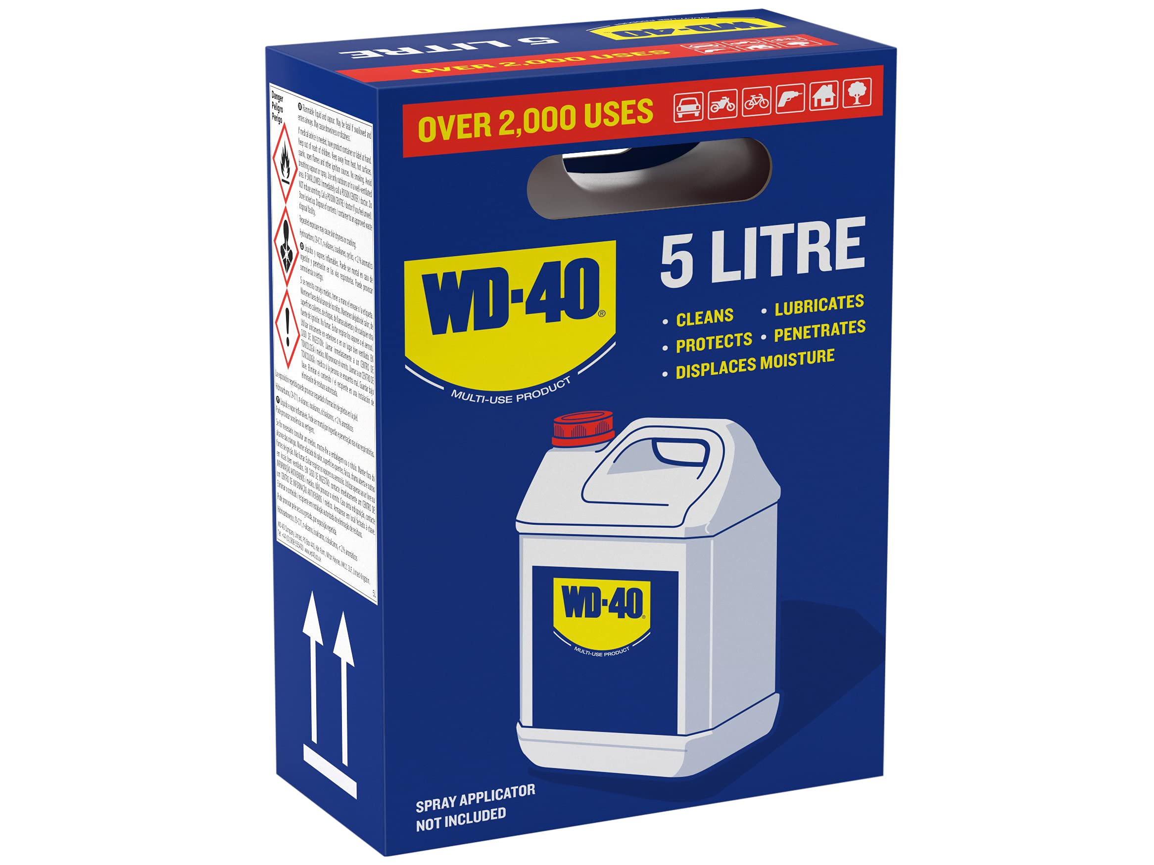 Lubricante Multiusos WD-40 44506 Pulverizador Multiusos Garrafa 5 L (5L)