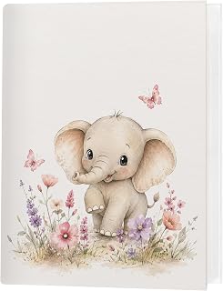 Floral Baby Elephant Photo Album 4x6, Gifts for Babies and Kids