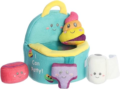 ebbaTM Engaging Baby TalkTM My First PottyTM Baby Stuffed Animal - Sensory Delight - Interactive Learning - Multicolor 7 Inches