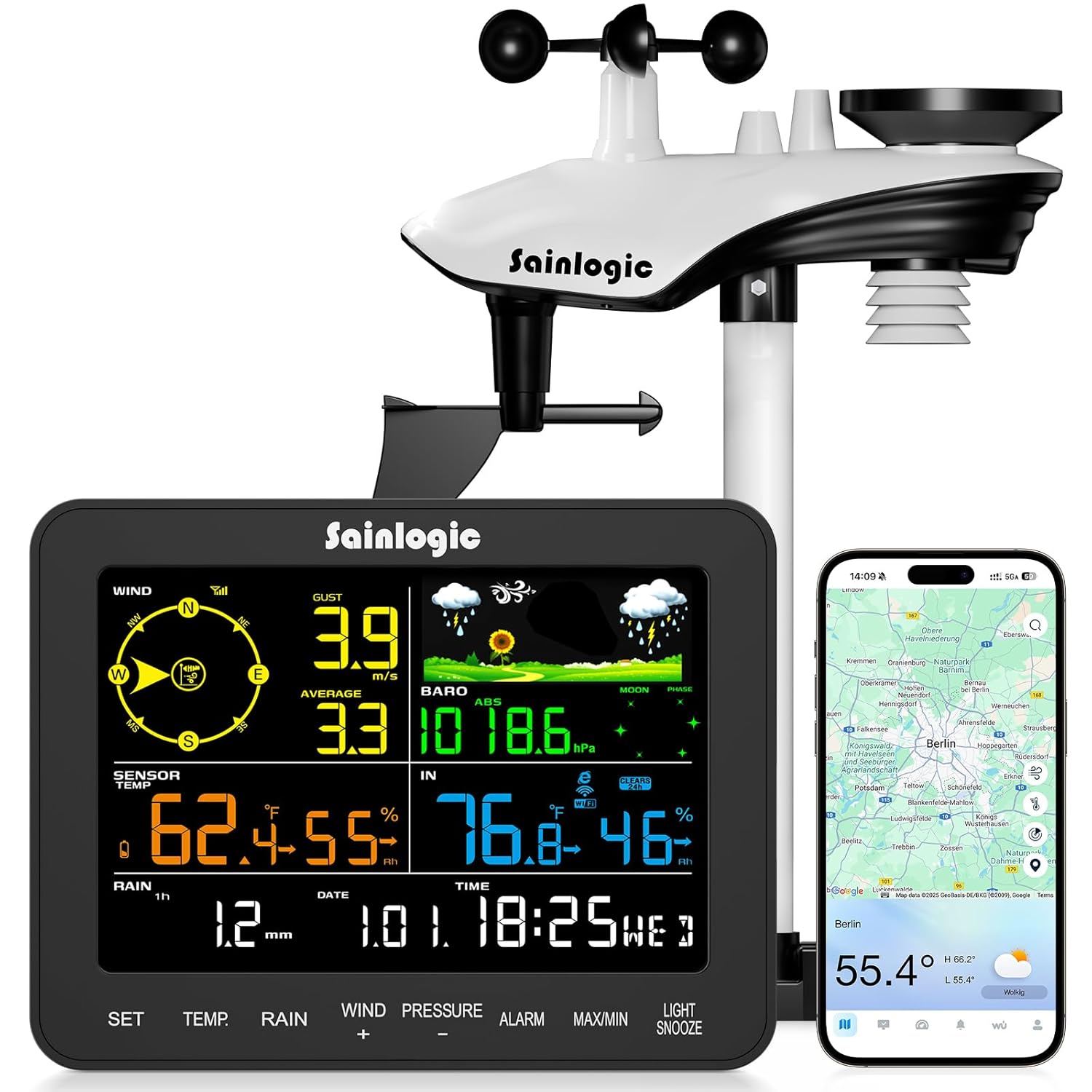 Stație meteo Sainlogic SA6 Plus