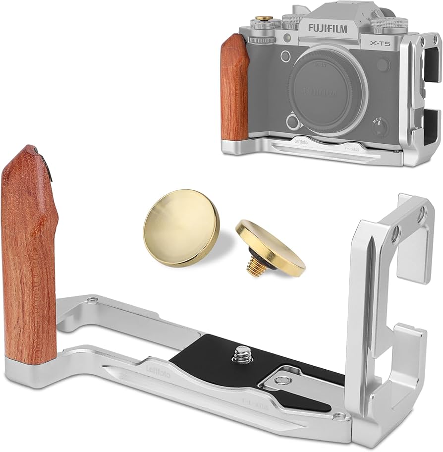 Amazon | LEFTFOTO X-T5 レトロハンドグリップ L字型ブラケット
