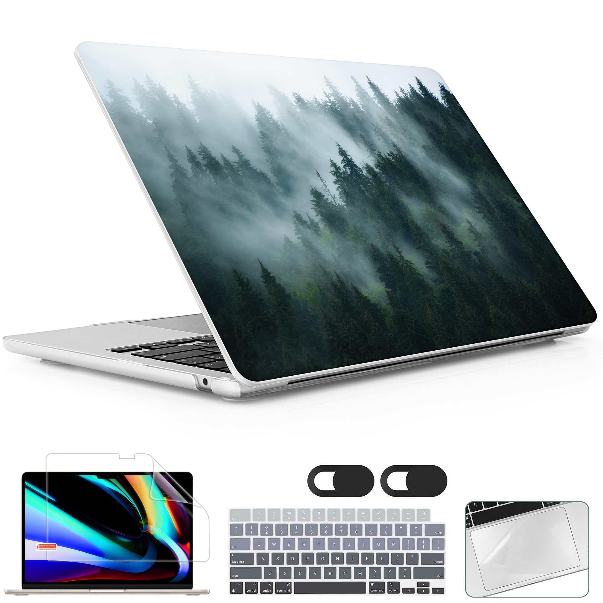 Funda MacBook Air 13.6 M3 carcasa protector pantalla webcam A2681 8