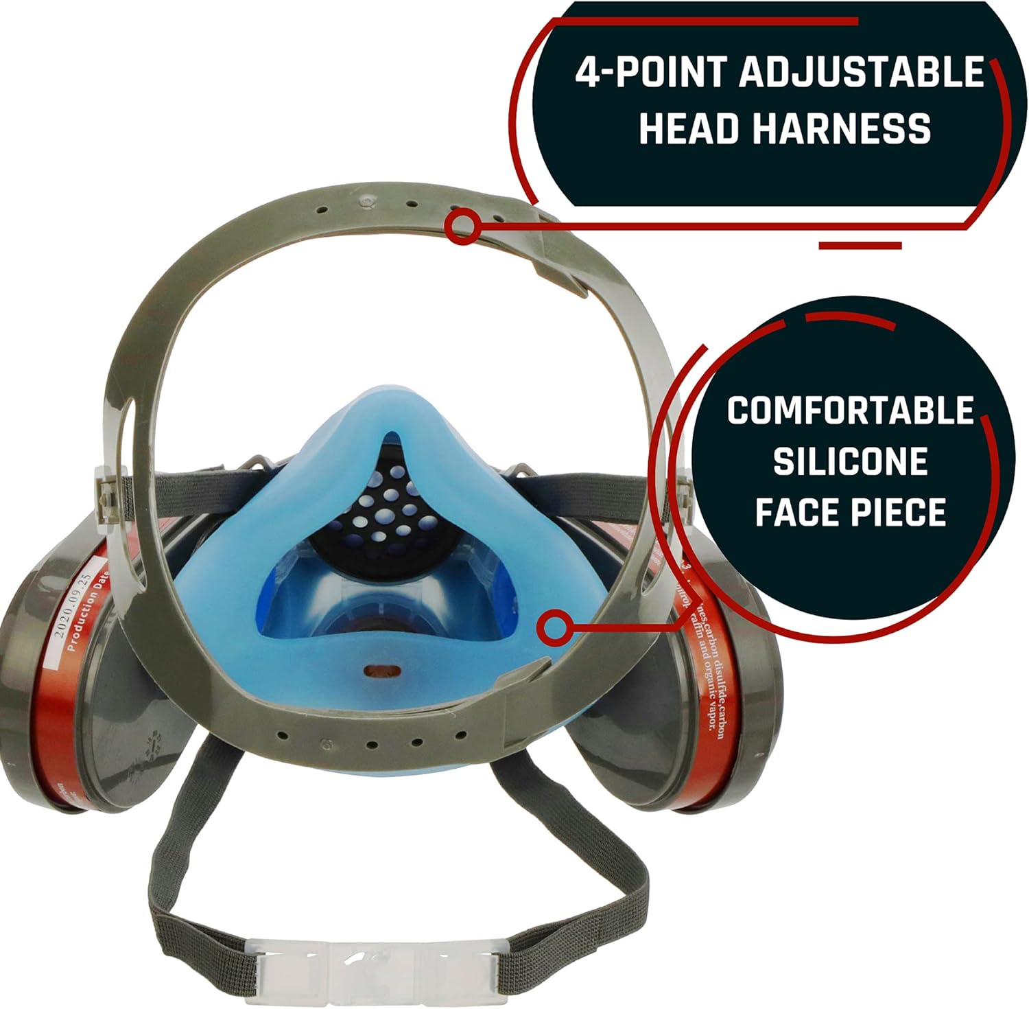 Nеw Dеаl Full Face Organic Vapor & Particulate Reusable Respirator – Full Warranty – ASTM Tested – PD-101, T-61, P-A-3