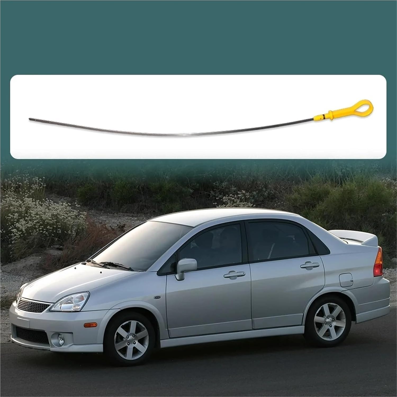 Car Oil Dipstick Compatible with Suzuki for Vitara 2.0L 1999 2000 2001 2002 2003 Engine Oil Dipstick Level Indicator OEM 1691077E05 1691077E02