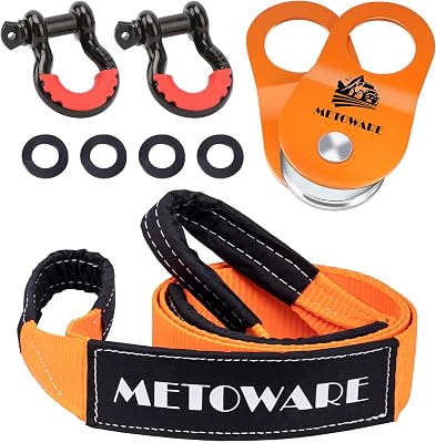 10-Ton Recovery Kit — Winch Snatch Block Set — Ford Bronco Off-Road