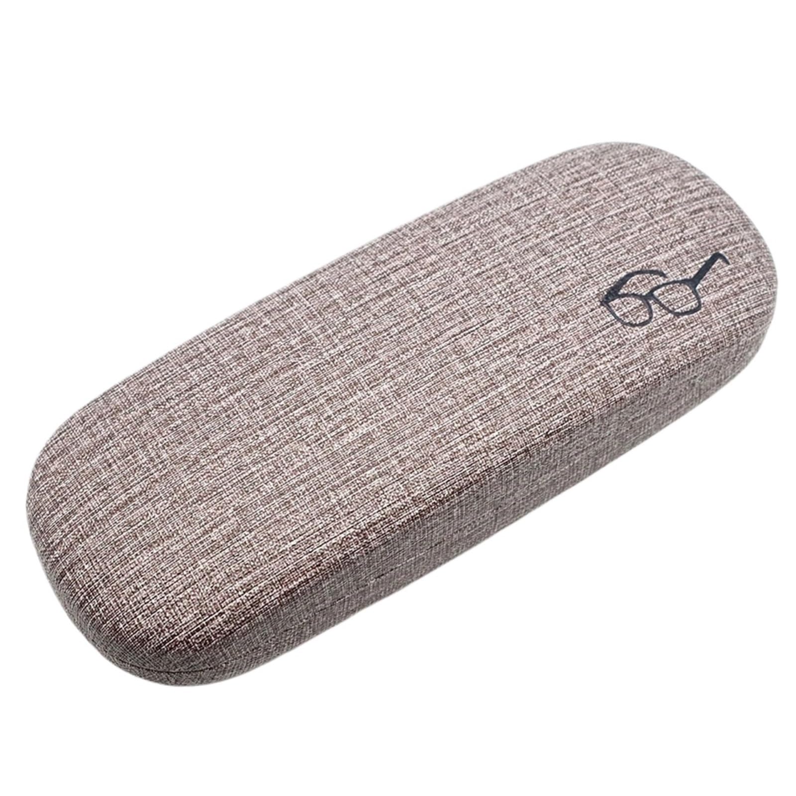 Custodia rigida for occhiali da 2 pezzi for Tessuti di lino protettiva for donna Uomo Occhiali sole Porta for Per Occhiali