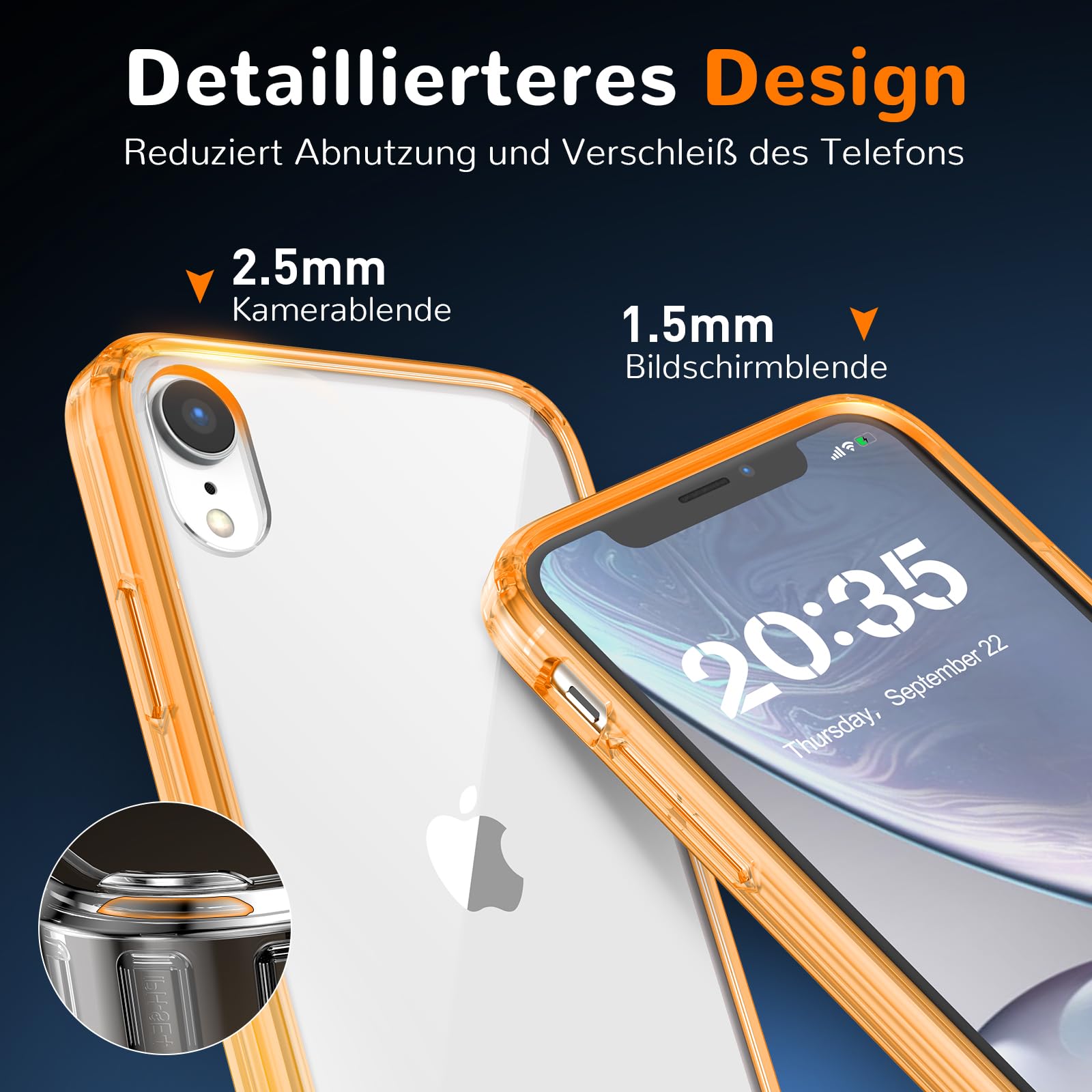 Clear Case for iPhone 15, Ultra Thin, Shockproof TPU Cover, Anti-Yellowing, Crystal Clear, Phone Case for Apple iPhone 15 - Clear — view 608