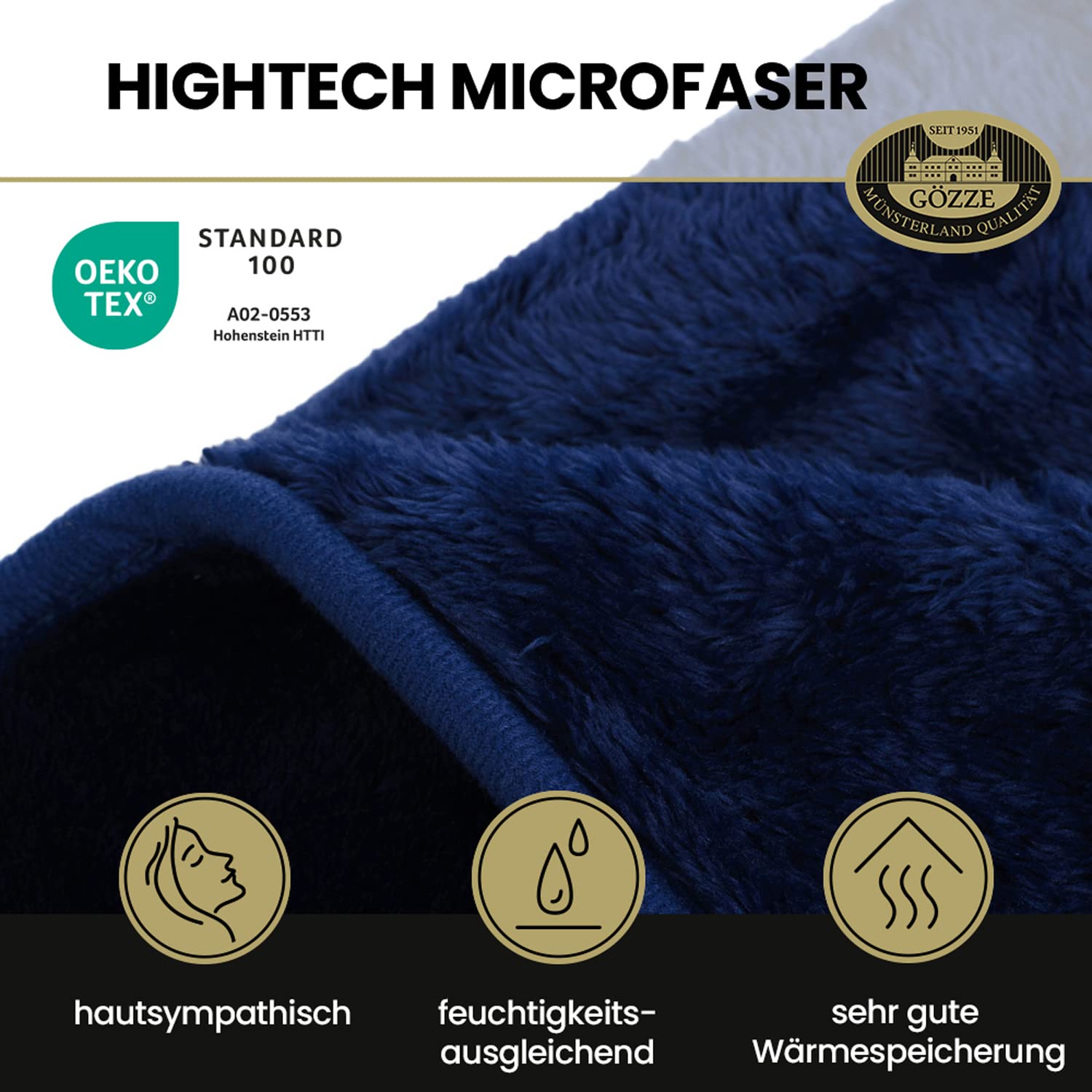 Gözze - Premium Cashmere-Feeling Wohn- und Kuscheldecke – Bild 3