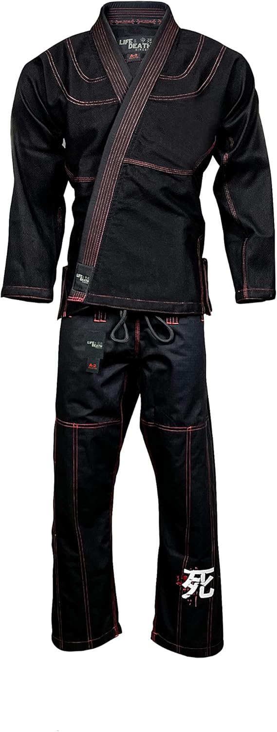 BJJ Gi For Men & Women Brazilian Jiu Jitsu Gi Preshrunk BJJ Uniform for Martial Arts Training - Size A0 - A5