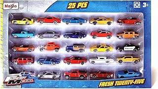 Maisto 77812005 Fresh Metal 25 Piece Vehicle Pack, Assorted Colours