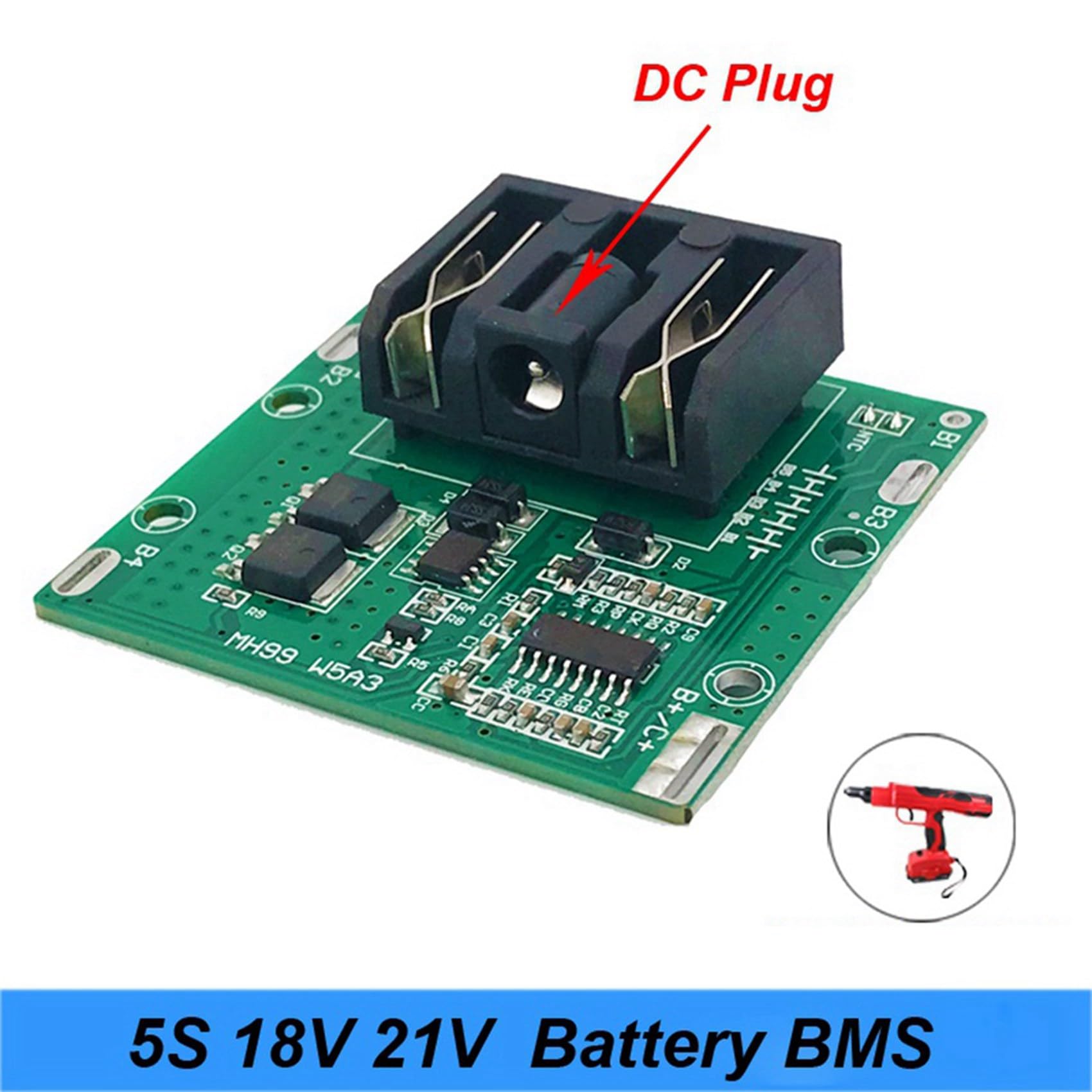 Bloepum 6X 5S 18V 21V 20A Li-Ion Lithium Battery 18650 Battery Screwdriver Shura Charger Protection Board Fit Turmera
