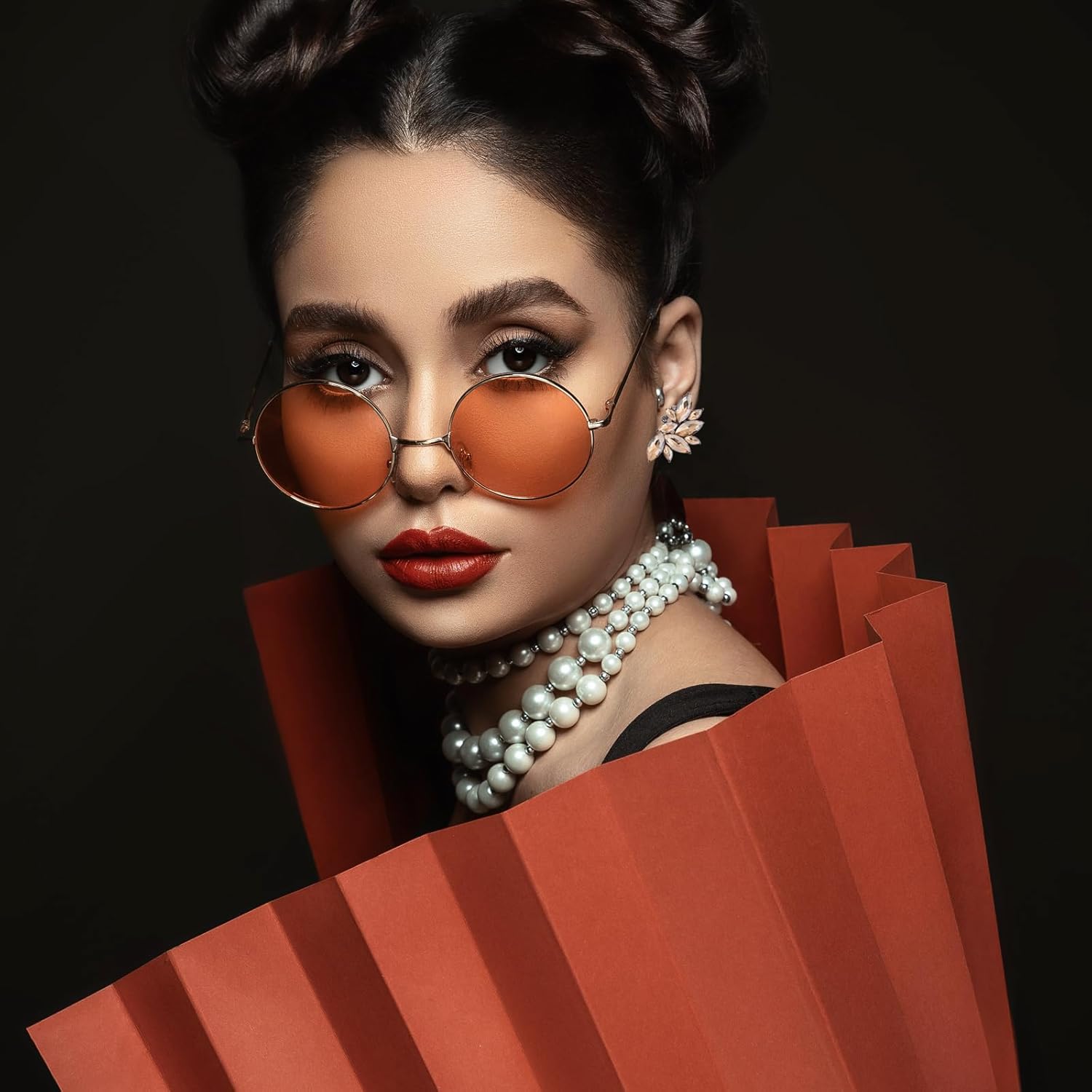 Vintage Rhinestone Crystal Earrings for Women Trendy Cluster Elegant Crystal Wing Drop Dangle Earrings Bridal Prom Statement Wedding Jewelry Gifts - Image 4