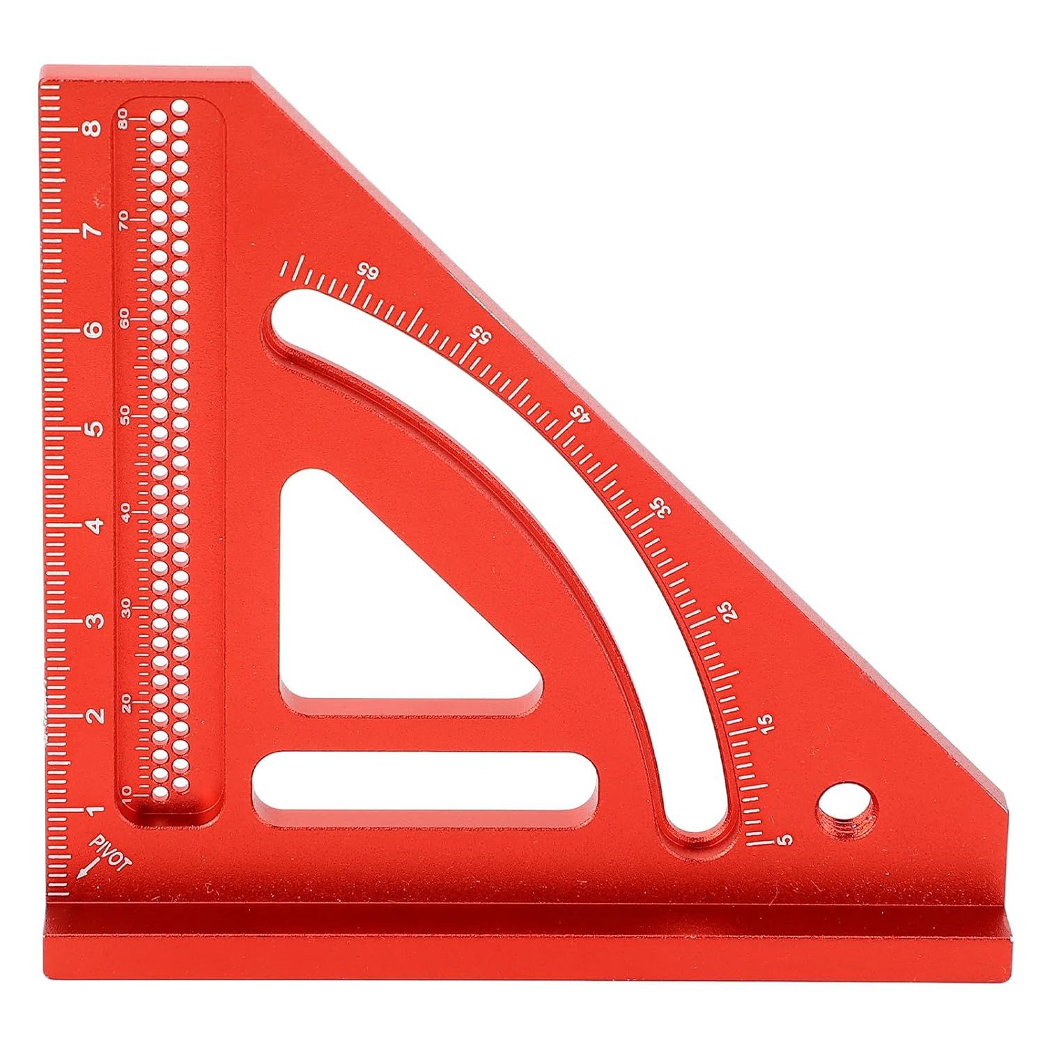 Carpenters Square Woodworking Small Accurate Mini Aluminium Triangle Ruler Integrated Tool