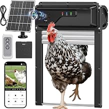 WiFi Automatic Chicken Coop Door with Camera, Solar Powered Chicken Door
