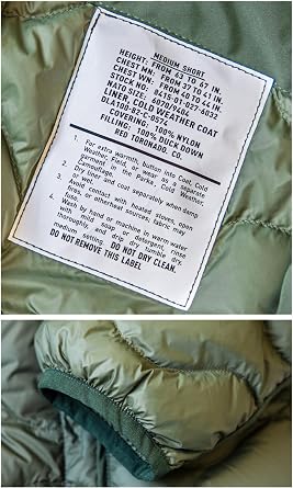 Red Tornado Duck Down M-65 Field Jacket Liner