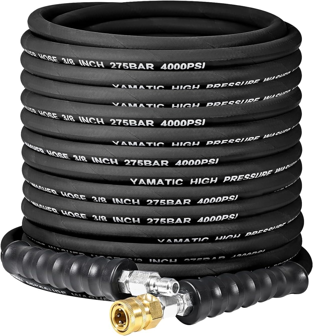YAMATIC 3/8 in Pressure Washer Hose, 4000 PSI, 50 FT