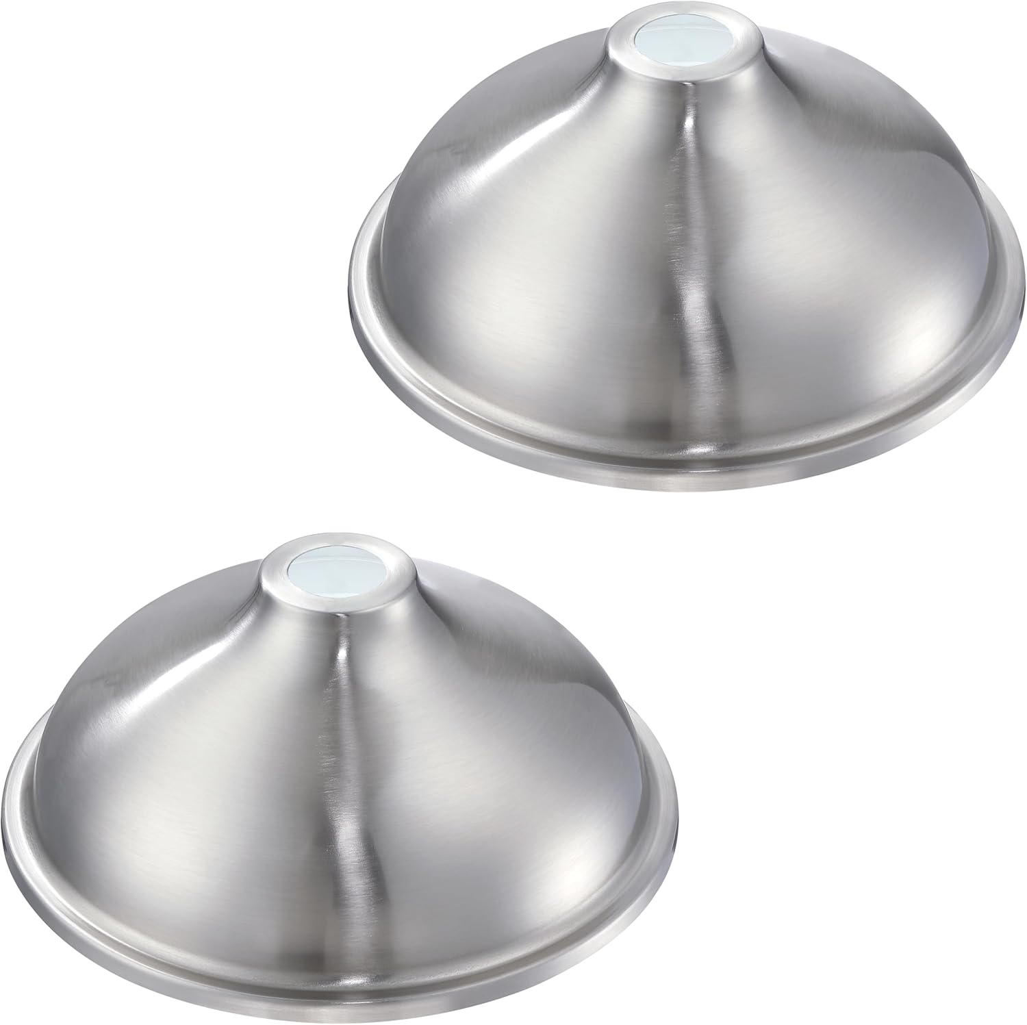 Single Hanging Kitchen Island Drum Industrial Metal 12" Pendant Ceiling Light Fixtures for Over Sink,Dining Room,Corridor,Entryway,Hallway 3 Pack Brushed Nickel