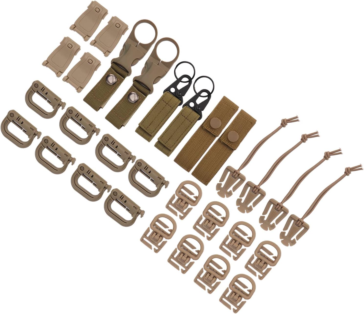 30 Pcs Molle Bag Tactical Backpack Vest Belt, Molle