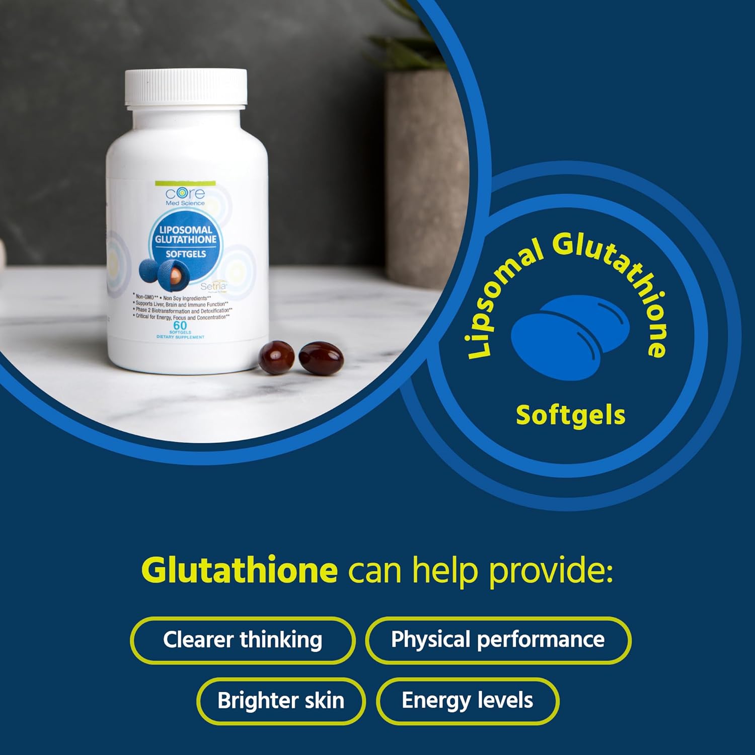 Core Med Science Supplement Bundle - Liposomal Glutathione & Vitamin C 1000mg