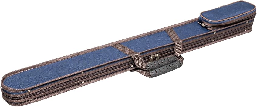 MI&VI Classic Hardshell Double Bass Bow Case for 1 French Style Double Bass Bow with Shoulder Straps Blue