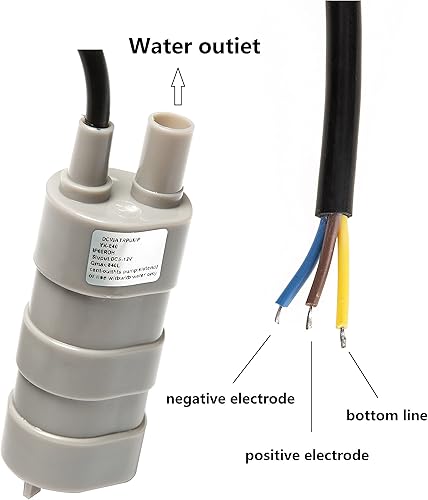 Miniatura 5 de elevación micro los 5M 600LH de las bombas de agua sumergibles de 12v DC 1.2A alta