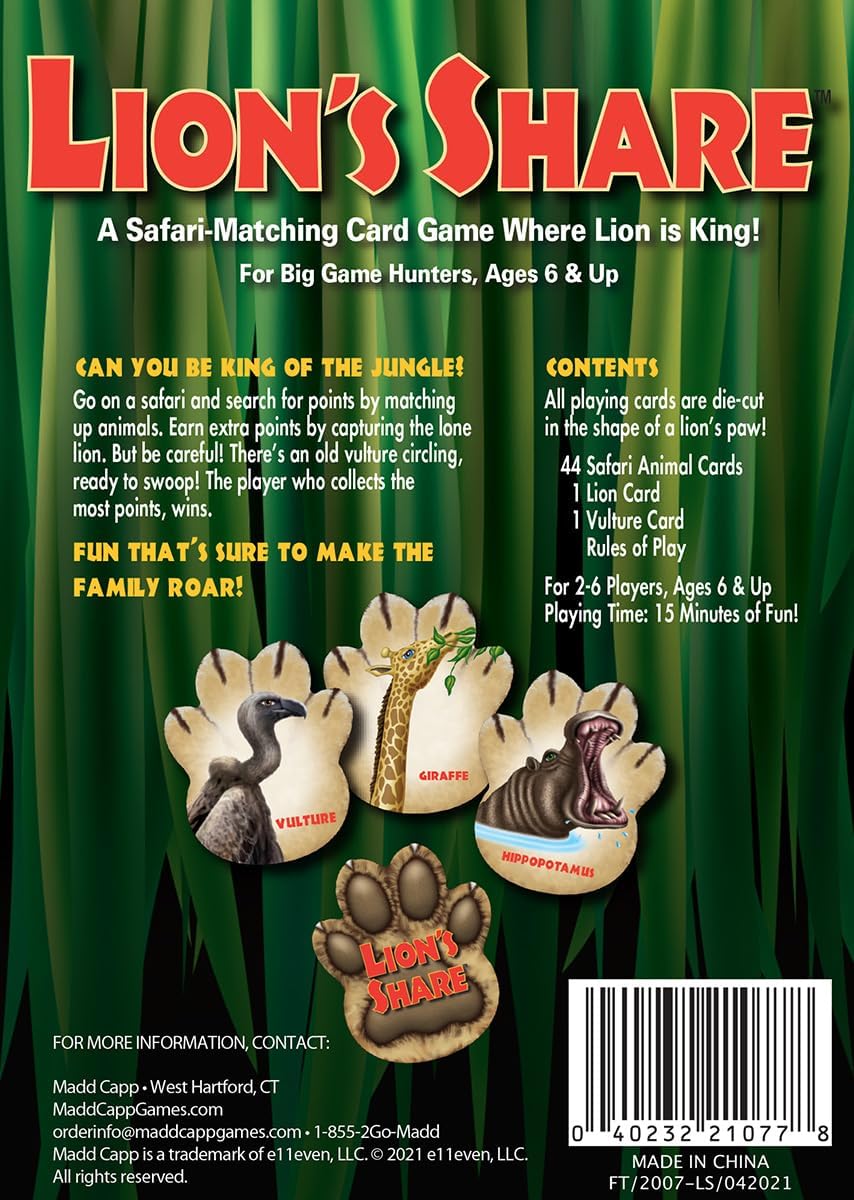 Madd Capp Lion’s Share Card Game