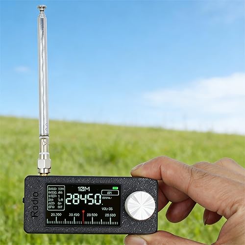 Miniatura 2 de Portable DSP Radio Receiver - 1.9" IPS Screen AM FM with Headphone Amplifier, Rechargeable Mini Pocket Radio for Hiking Camping Walking (White)