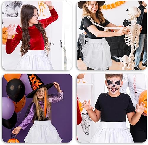 Miniatura 8 de Lusofie Delantal de cintura para mujer, para cocina, restaurante, restaurante, bistró, café