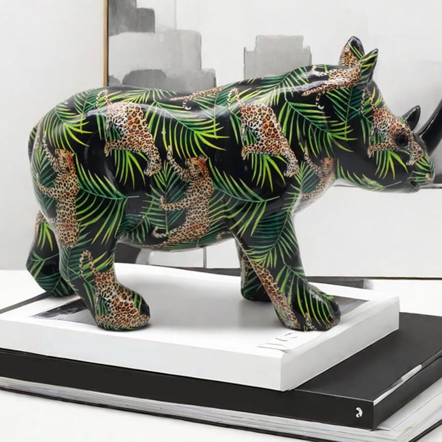 Amazon.co.jp: サイの動物の置物、樹脂サイの像 - ビスタプリント絶妙