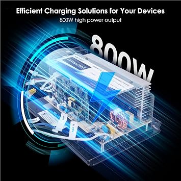 WAVLINK WF-8955-MBA 55Amp RV Power Converter, 120V AC to 12V DC Battery Charger with 3 Smart Charging Modes, 13V-16.5V Adjustable Operating Range, Multi-Stage Charging Assembly (Indicator Light)