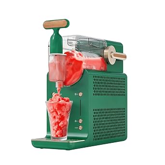 Slushie Machine for Home, Slushy Maker with No Ice Needed, Self-Cleaning, 5 Preset Functions for Soft Serve Ice Cream, Frozen Drink, Milk Shake, Margaritas, Frappe, Green
