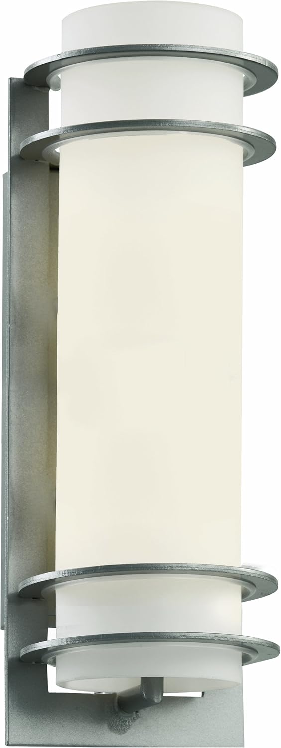 Trans Globe Lighting 40205 SL Outdoor Zephyr 16.25" Wall Lantern, Silver