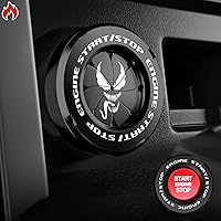 Vista 15 de Tybasthe Cubierta de Botón de Arranque Giratorio por Presión, Accesorios de Coche Autobots Cubierta de Botón de Arranque y Parada del Motor