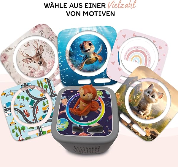 Film de protection compatible avec Toniebox 2 - Film ajusté avec motif - Accessoires - Coque de protection autocollante avec design anti-rayures pour enfants - Jouet Y015 (22 coccinelles, sans - 5