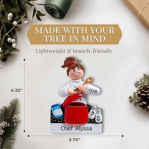 Miniatura 3 de Adorno de cocina personalizado 2025 | Personalización gratuita las 24 horas | Adornos de Navidad de alimentos grabados con láser para árbol | Regalo