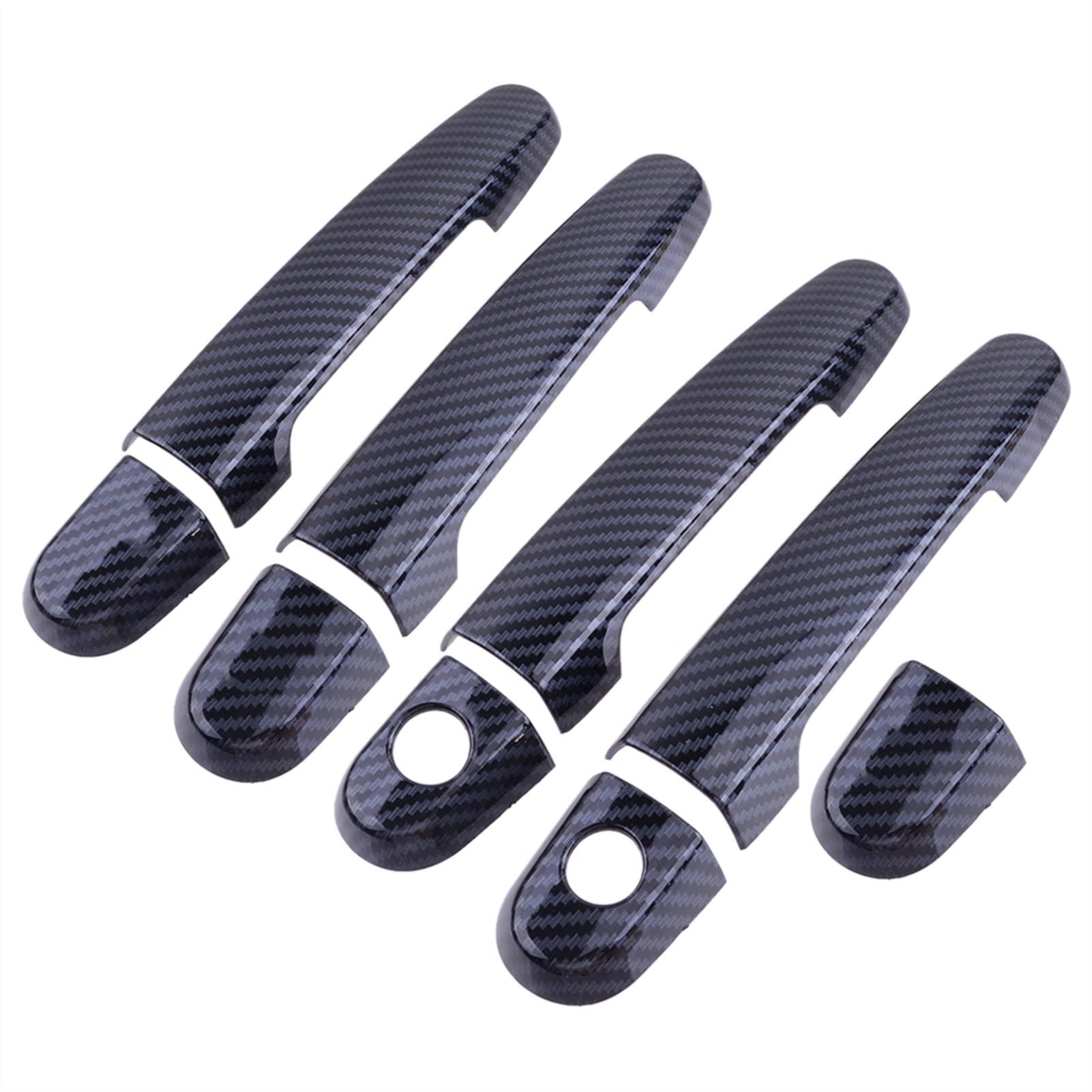 FAHBSTR Exterior Door Handle Cover for Corolla 2003-2013 9Pcs/Set Carbon Fiber Style Car Exterior Door Handle Cover Trim Fit