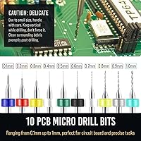 Vista 6 de Juego de micro brocas con tornillo de banco de pasador Taladro de mano pequeño - Manual de taladro manual de tornillo de banco de pasador, mini